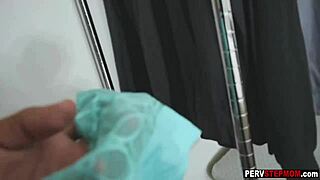 Stepson Sniffs Busty Milf Stepmom's Dripping Wet Pussy Aroma