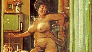 Vintage erotic cartoons capture antique passion