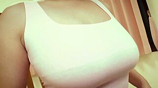 craving ereena's h-cup tits to rub while cumming?