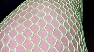 Nadia Diamo's hot latina ass twerkin slow-mo in fishnets got me mesmerized!