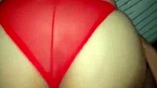 Mother-in-law's juicy homemade Latina ass tempts for natural tits play