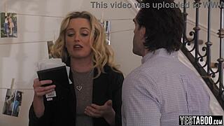 Aussie milf threesome rocks with busty ex and huge cock bf