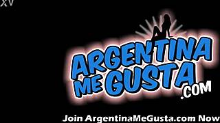 Busty Skinny Brunette Shakes Round Ass in Thong