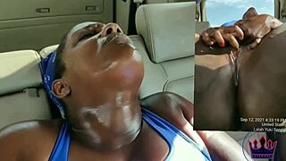 big tits ebony wife squirts on bbc in car 😍 kyexperience preview