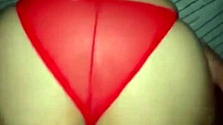 Mother-in-law's juicy homemade Latina ass tempts for natural tits play