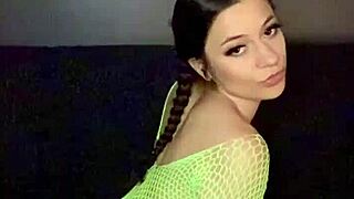 Nadia Diamo's hot latina ass twerkin slow-mo in fishnets got me mesmerized!