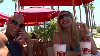 Fucking Blonde Milf Lisa Demarco In Fishnets And Heels