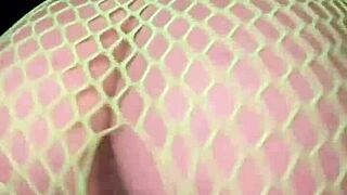 Nadia Diamo's hot latina ass twerkin slow-mo in fishnets got me mesmerized!