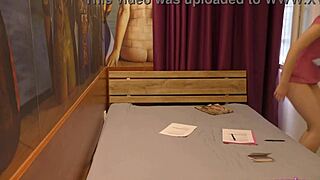 Hot Petite 18yo Alice Flashes Shaved Pussy And Ass In Tshirt