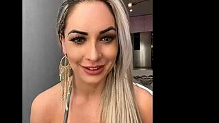 hot blonde big tits big ass tempts with curves