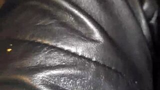 squeaky leather stilettos tease softly