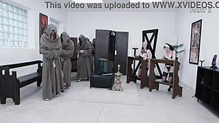 Dee Williams and I as nasty nuns in anal DP prolapse creampie sin 😈🍑💦