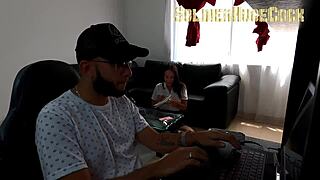 My stepdaughter slut seduces me for huge cock in tight pussy ughh melany lopez