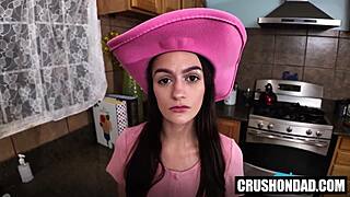 Stepdad Mike Mancini Teaches Summer Renee Naughty Blowjob Instructions POV