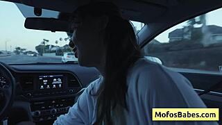 sexy asian teen tomie tang squeezes her big natural tits while charles dera fucks her in the car