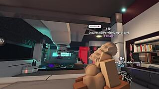 innocent roblox bitch finally takes huge monster cock rough!