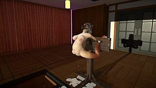 furry cat dildoes pump up wild cum inflation