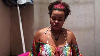 curvy bbw does yoga poolside then farts huge ass?