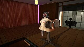 furry cat dildoes pump up wild cum inflation