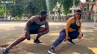 busty milf student gets her curves slammed by trainer xanderblackx's big black cock