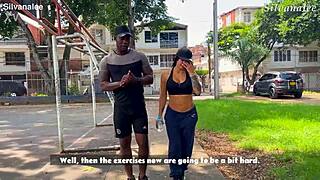 busty milf student gets her curves slammed by trainer xanderblackx's big black cock