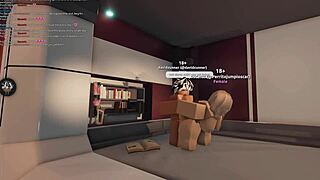 innocent roblox bitch finally takes huge monster cock rough!