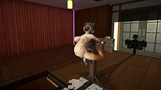 furry cat dildoes pump up wild cum inflation