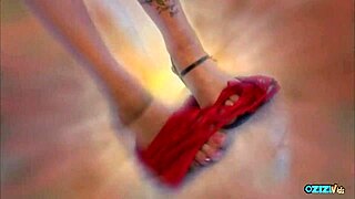 Horny Milf's Small Tits Double Banged Bukkake Jizz Covered!