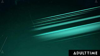 Casey calvert's sloppy deepthroat on tgirl leilani li turns date into rough creampie ride