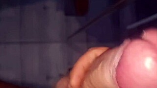 watch her worship that huge cock then swallow every drop of cum