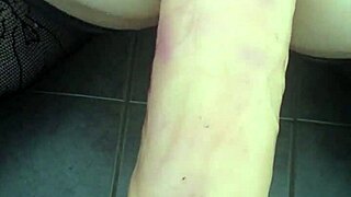 ass stretched wide open by massive dildo