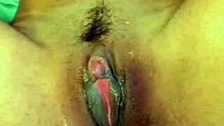 voyeur films latina hottie's secret orgasm up close