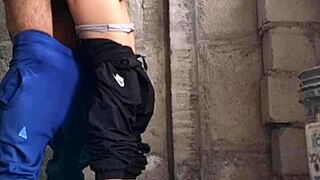 Hermanastra skips college for sneaky outdoor fuck