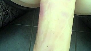 ass stretched wide open by massive dildo