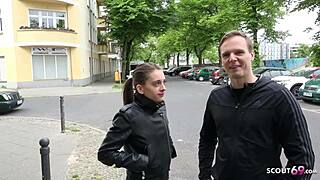 german scout pays petite 18yo cheater anal cash outdoor street casting virgin ass 😏🍑💸