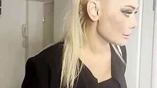 milf catches stepson stroking then rides him hard