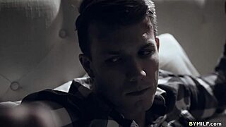 KIT MERCER strokes STEPSON's cock in hot handjob roleplay