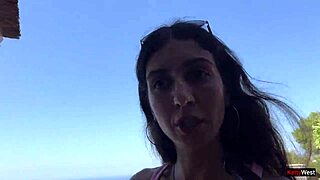 crazy cumwalk through crowds almost caught huh