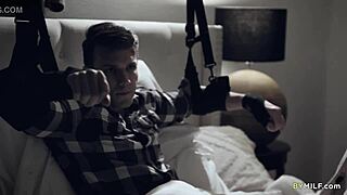 KIT MERCER strokes STEPSON's cock in hot handjob roleplay