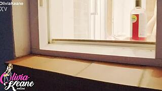 i watch hot neighbour shower her big natural tits