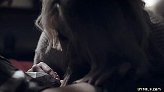 KIT MERCER strokes STEPSON's cock in hot handjob roleplay