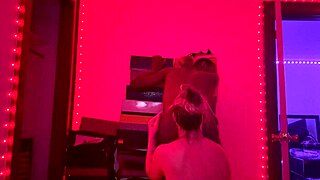 Did she interrupt your game to fuck that big black daddy cock?