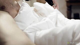 KIT MERCER strokes STEPSON's cock in hot handjob roleplay