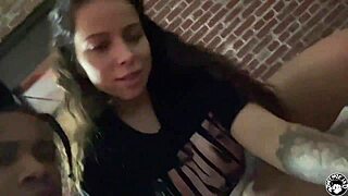 foreign uk babysitter Niykee Cruz deepthroats sits on Lil D for sloppy creampie.