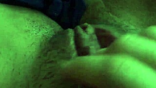 hairy pussy throbs under teasing 18+ massage touch