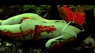 Bound submissive crawls for rough outdoor anal bug in the mud!