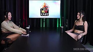 Deborah Andrade and Vitória Beatriz's hottest lingerie massage interview