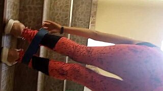 Hot neighbor exercises common area I pay to fuck her big ass