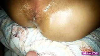 ladyboy's creamy ass barebacked hard after steamy footjob action!