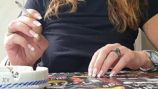 wanna jerk off between my lactating tits maria? stare hard at this close-up milk show